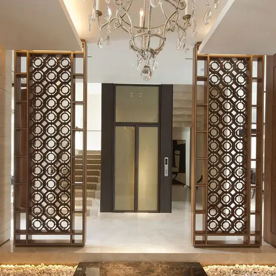Moroccan Style Carbon 8mm Laser Cutting Heavy Duty Room Divider Steel Sand Blasting Decorative Metal Panels for Hotel Facade