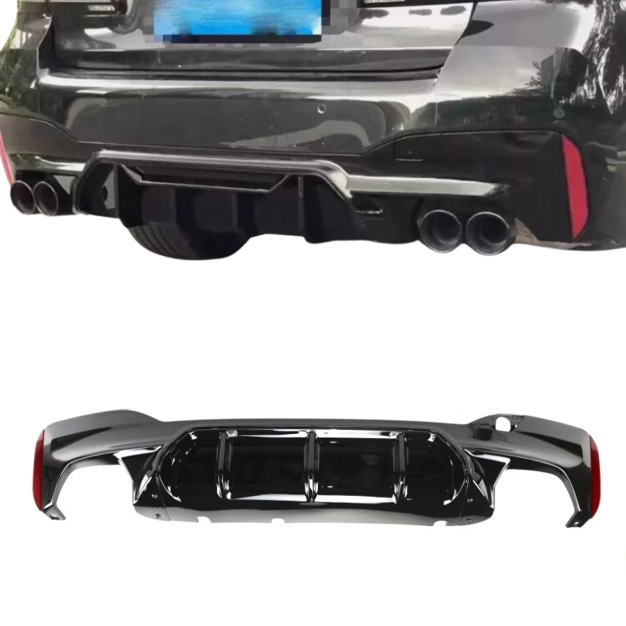 Tiypeor Rear Diffuser M Sport Rear Diffuser for BMW 5 Series G30 G31 2018 - 2020 Rear Lip M5 Style