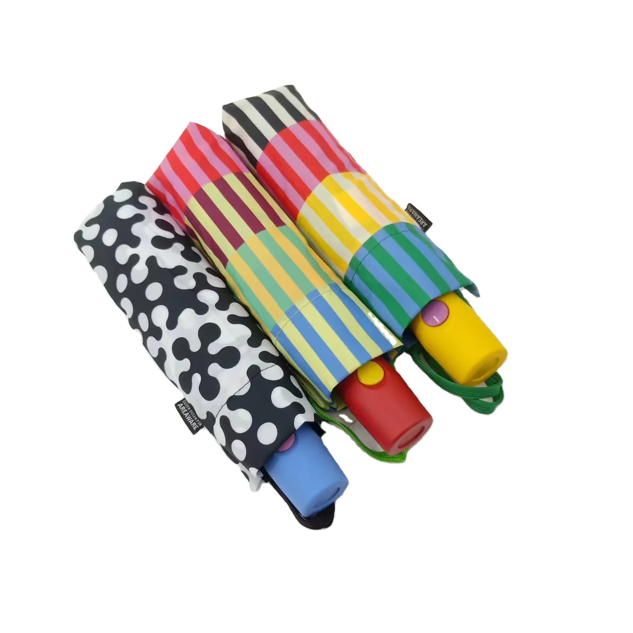 210T PG высокое качество супер дождь-устойчивый индивидуальный цвет цифровой печати 3 складной зонтик