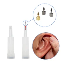 CE Certified Medical Grade Stainless Steel Auricular Press Needle Disposable Sterile Ear Acupuncture Needle for Pain Management