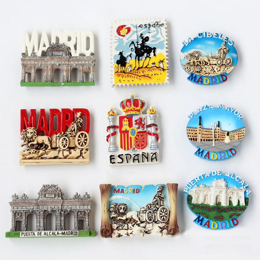 Source Factory Customized resin fridge magnet souvenirs Madrid refrigerator magnets on m.alibaba.com