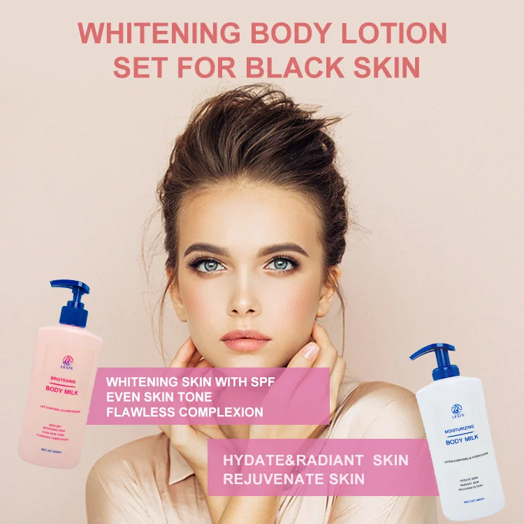 Private Label Bleaching Skin Whitening Lightening Body Milk Lotion