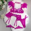 rose red bra sets