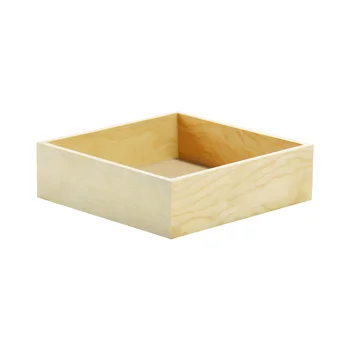 FSC&BSCI Decorative Wood Crates, Crate Box Wooden Storage Box for Kitchen, Office, Bedroom, Closet