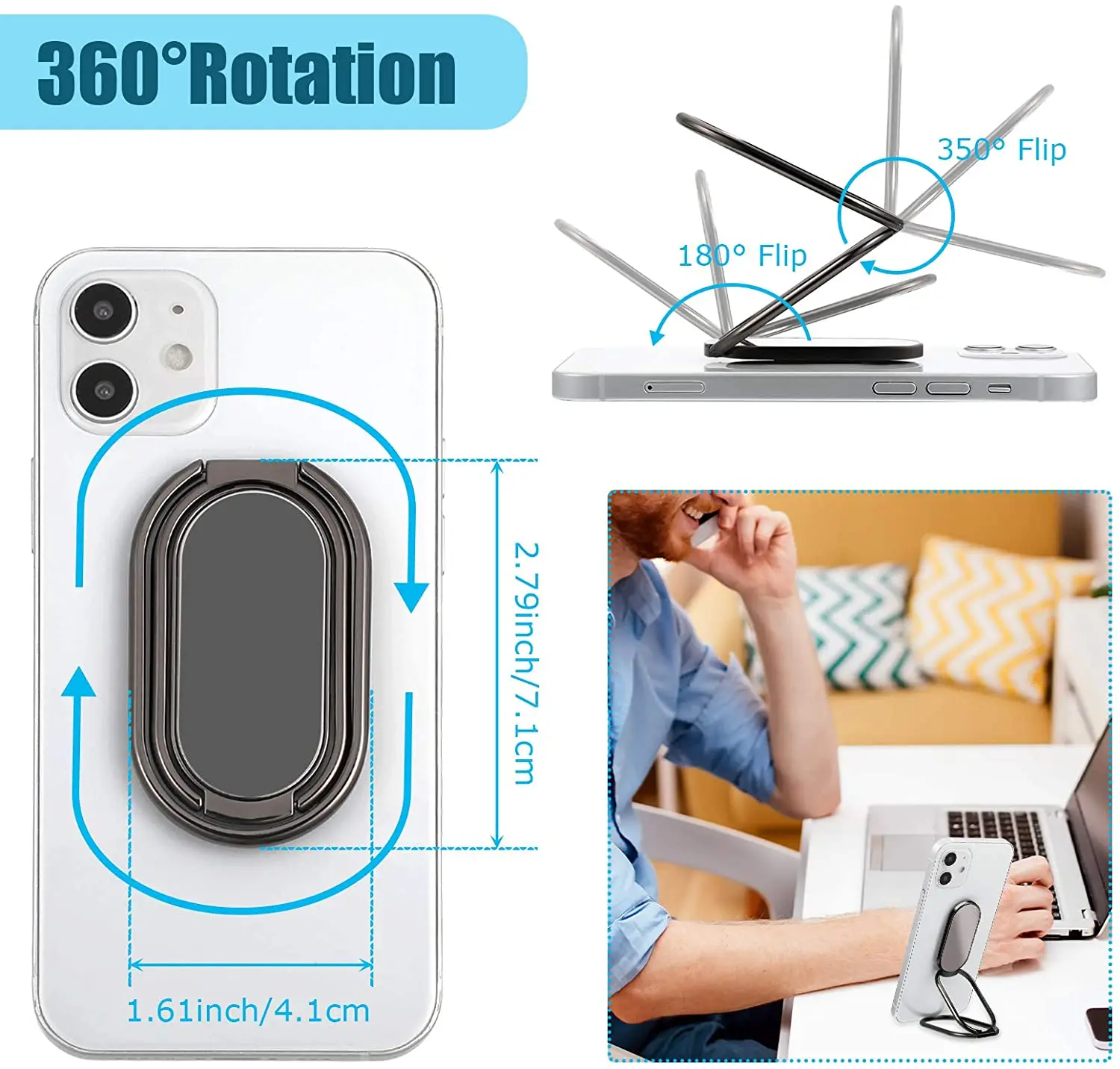 Video's over Hoe Werkt de Tuoli Ronde Verwijderbare Universele Telefoon Vinger Ring 360 Graden Rotatie Magnetische Automatische Mobiele Telefoon Ring Houder OEM ODM Groothandel