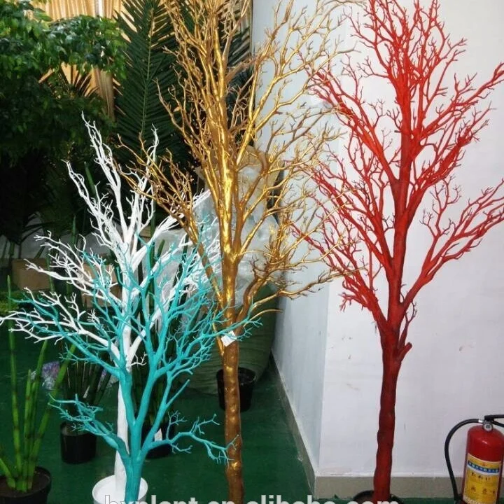 Knstlicher Manzanita-Baum, Gnstiger Bonsai Kunststoff Knstliche  Trockenpflanze Weier Pfau-Korallenbaum-Zweig Ohne Bltter Modern