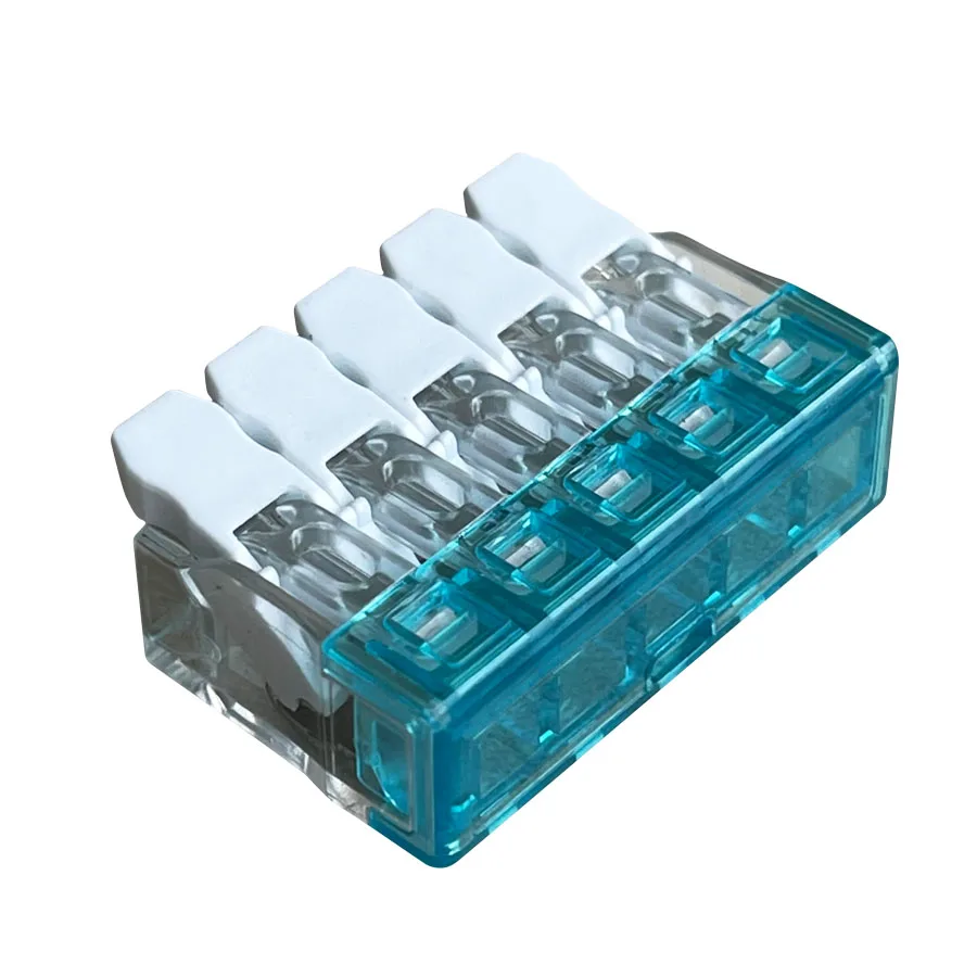 5-полюсный компактный нажимной соединитель для 4 мм2