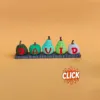 Number 4 Letter Pumpkin Keychain (with base)