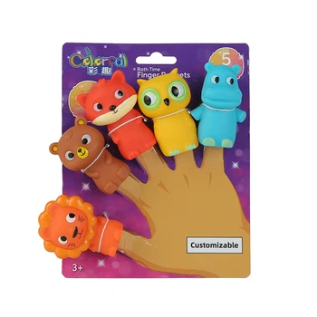 Baby plastique caoutchouc doigt des animaux de ferme de marionnettes, les enfants de jouets Jouets de bain, les enfants de marionnettes de doigt - Chine Doigt marionnette et jouet en plastique prix