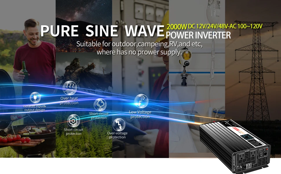 swipower pure sine wave power inverter