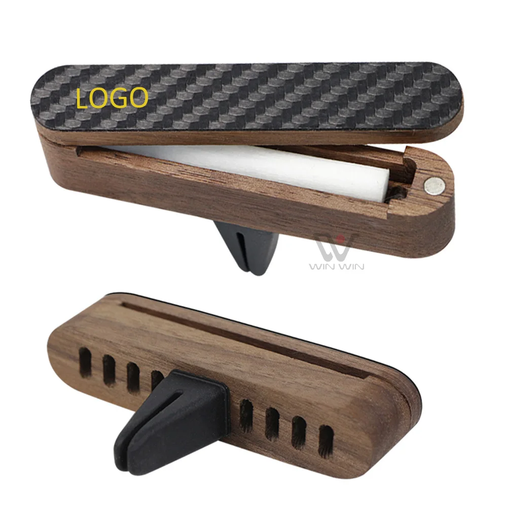 Natural Scented Wood Car Vent Clip Universal Non-fire Freshener