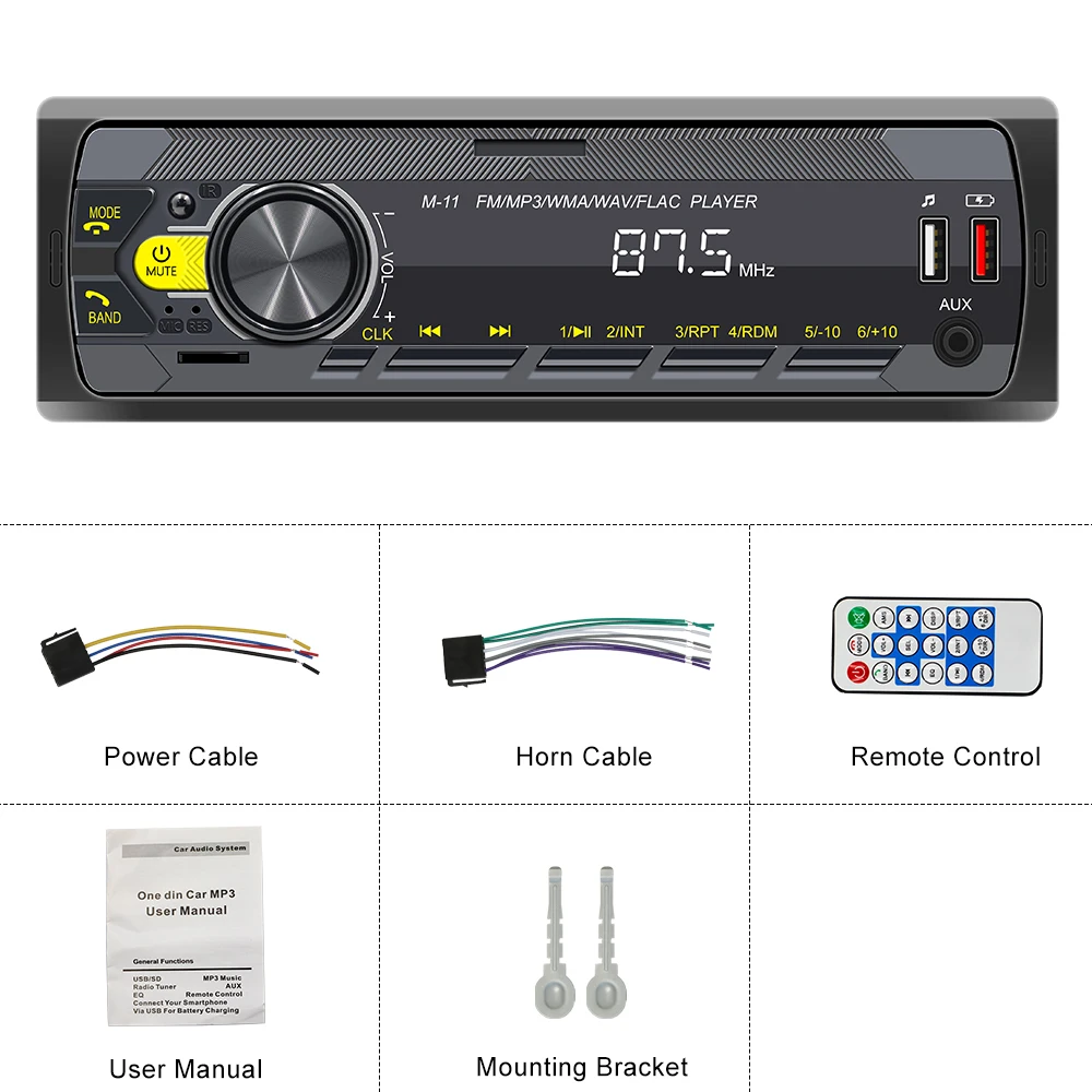 Podofo Car Mp3 Player Car Stereo Radio Para Carros Autoradio Bt Fm Aux