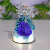 Tres unidades en azul real con luz, de 10x15 cm.