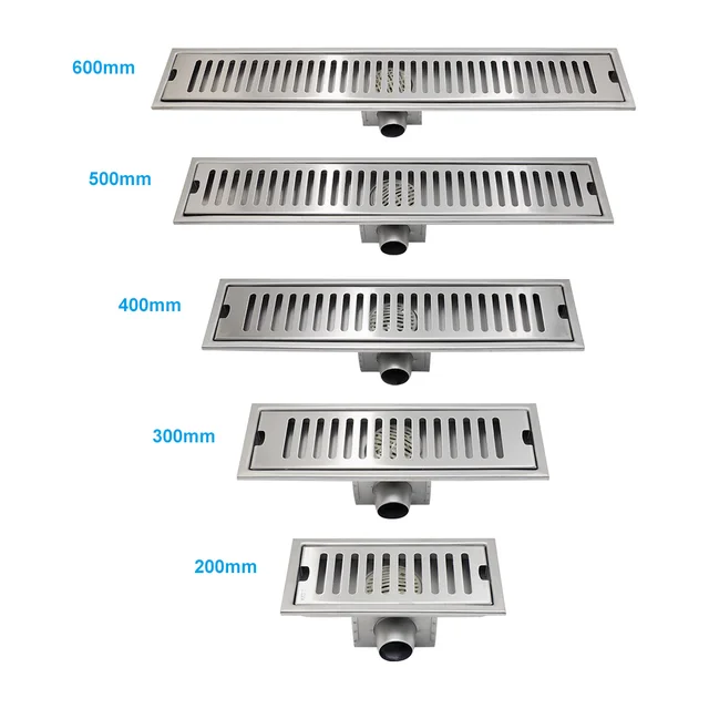 713015 71301501 Stainless steel Rectangular Long Linear Bathroom Shower Floor Drain