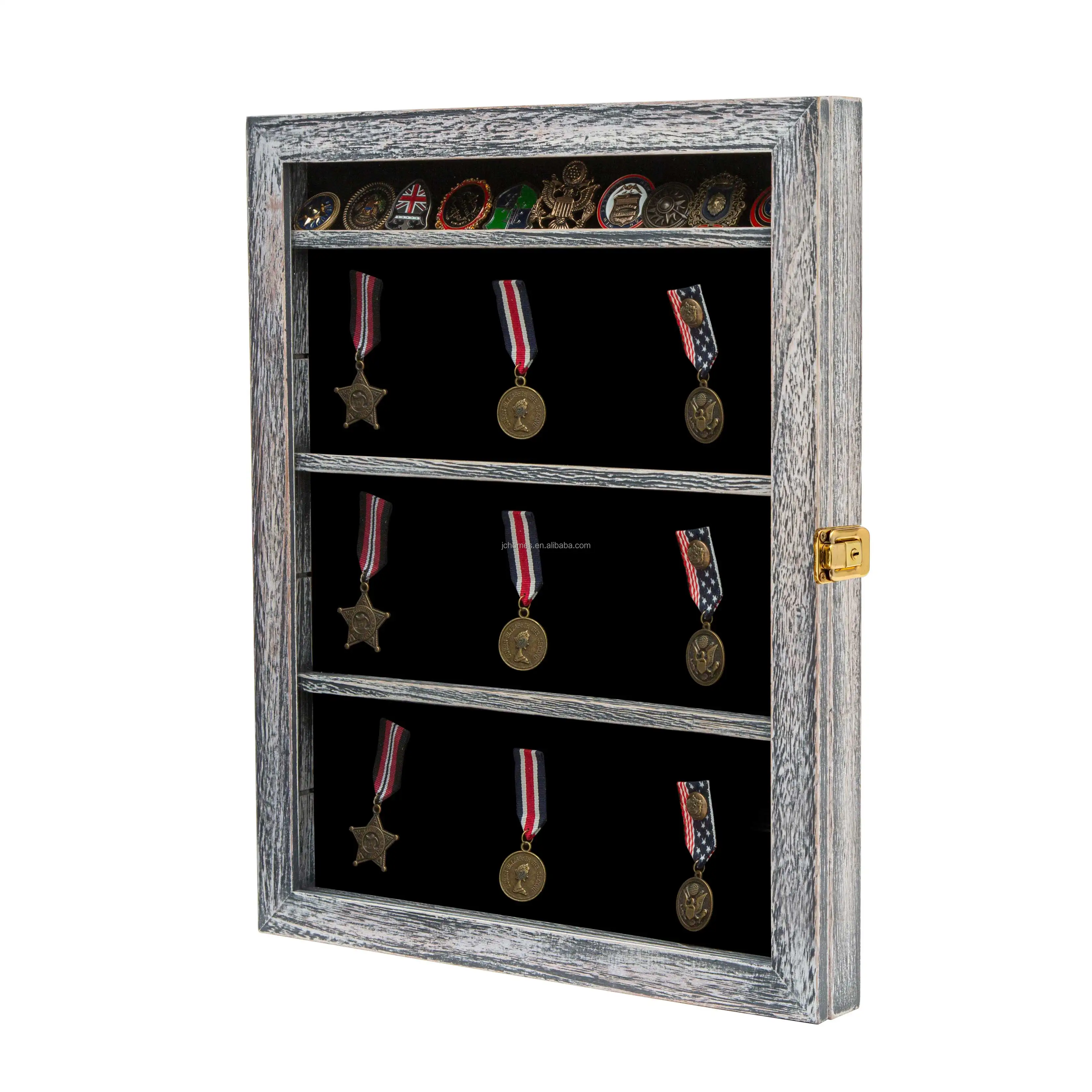 Challenge Coin Display Case Lockable Challenge Coin Wooden