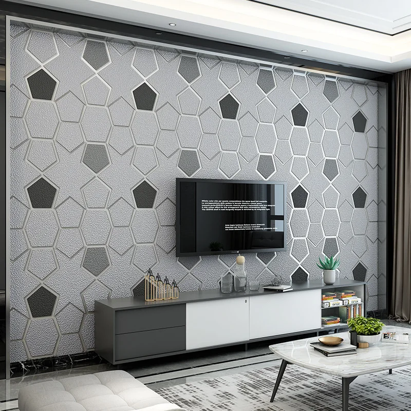 3D Wallpaper Modern Simple 3D Stereo Geometric Space Murals Living Room Tv  Bedroom Creative Abstract Wall Papers,300(W)*210(H)cm : Amazon.com.au: Home  Improvement