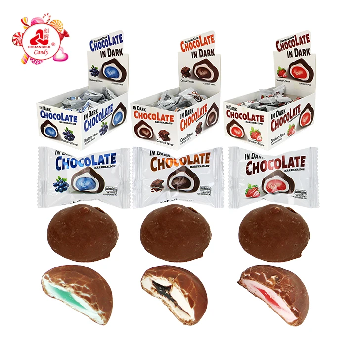 chocolate coated marshmallow