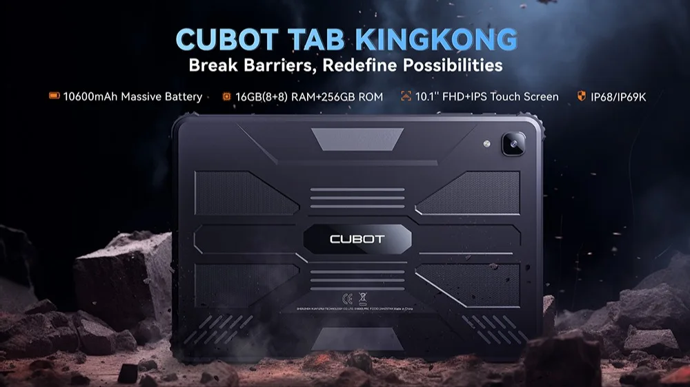 Cubot Kingkong tablet 10インチタブレット CUBOT Tab KingKong Android 13, Rugged Tablet,10.1'' with 8GB+8GB