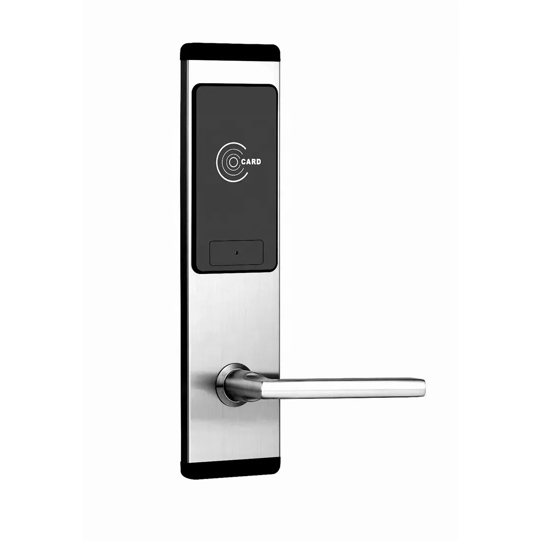 Free Software Stainless Steel RFID Electronic Hotel Room Lock T5577 Hotel Card Reader Door Lock with Induction RF Card