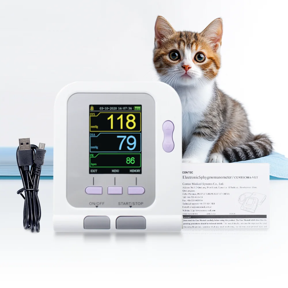 CONTEC08A-VET家畜およびペット用の獣医血圧計血圧診断キット| Alibaba.com