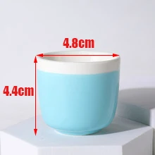 Mini Empty Ceramic Teacup Candle Containers for DIY Candle - Making