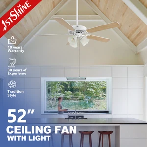 1stshine Ceiling Fan 5 MDF Reversible Blades AC Motor 3 Speeds Ceiling Fan with Pull Chain