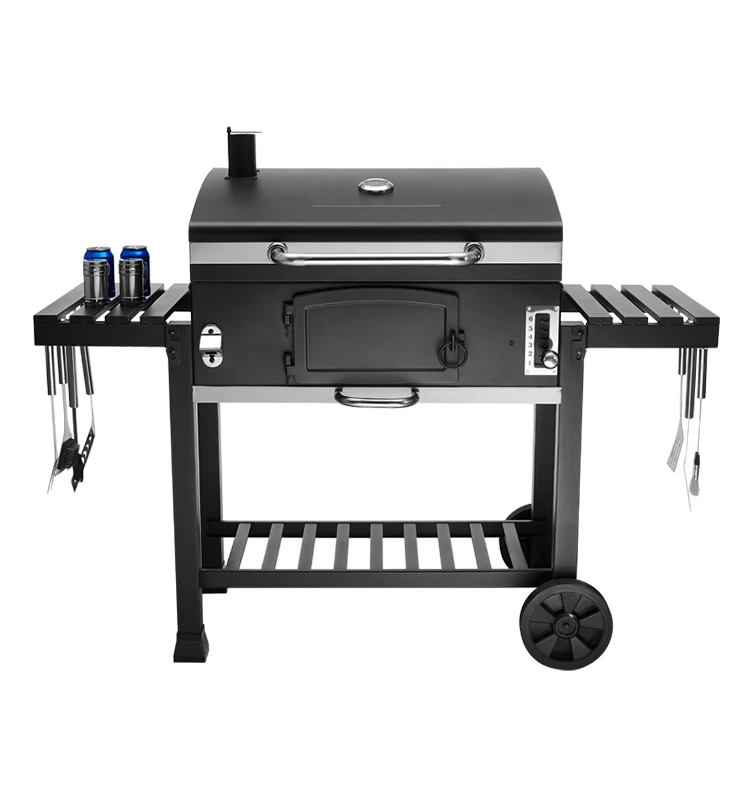American Large Cast Iron Charcoal BBQ Grill