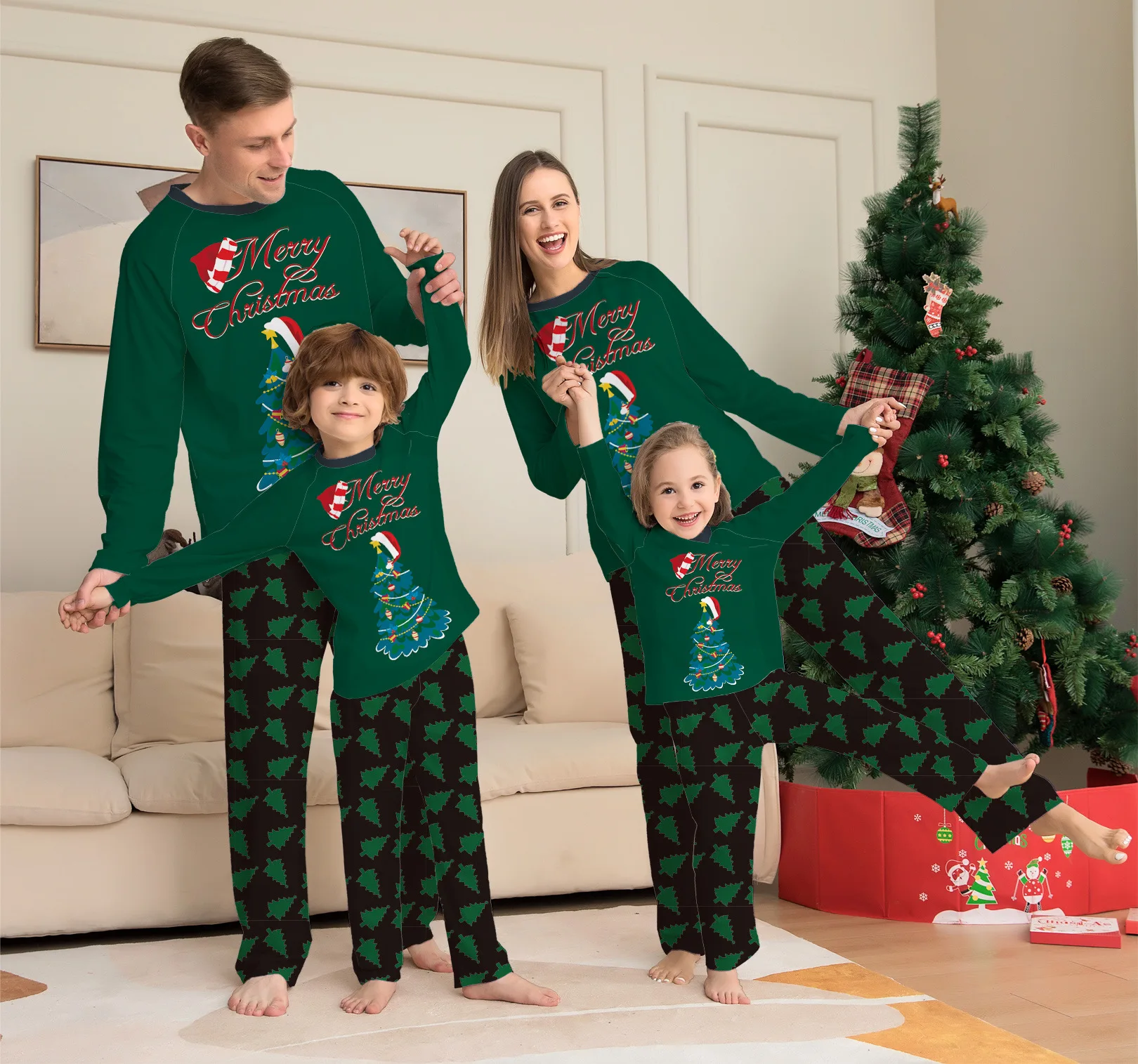 Pijamas Verdes De Navidad Para Adultos,Novedad De 2022,Para Parejas - Buy  Pijamas De Navidad Para Parejas,Adultos Pijamas De Navidad,La Familia  Pijamas De Navidad Product on 