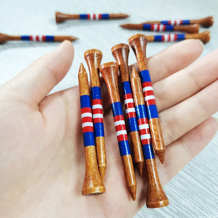 70mm Wooden Golf Tees Custom Printing logo Cheap Bamboo Golf Tee Custom Golf Tees supplier