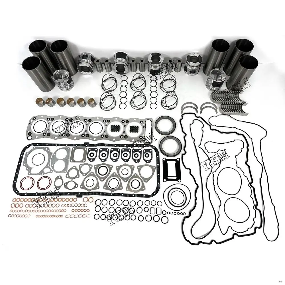 6UZ1 Engine Rebuild Kit With Cylinder Gaskets Bearings Piston Rings Liner for Isuzu