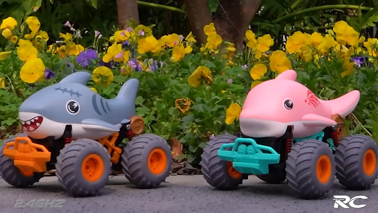 漫画イルカルックRCオフロードカーおもちゃキッズアニマル