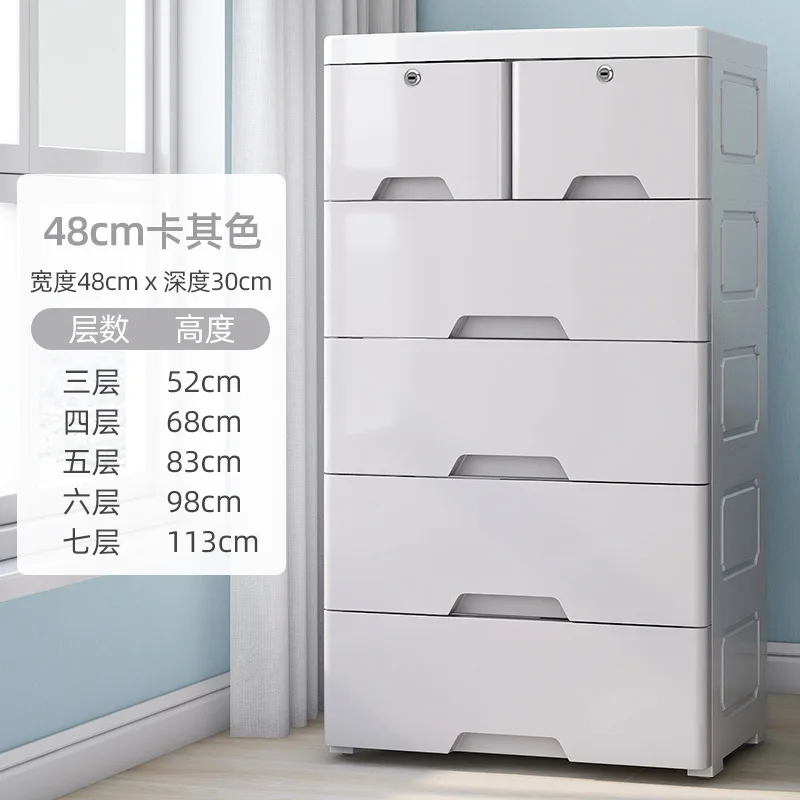 Colorful Plastic bedroom clothes filing storage stackable wheels cabinet with pull-out drawers