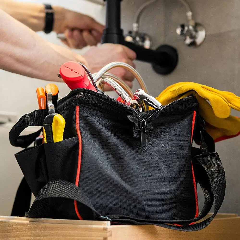 Bag for Tool Telecom Engineer Electronics Technician Electrical Electrician Professional Hanging Tote Heavy Duty Tool Bag