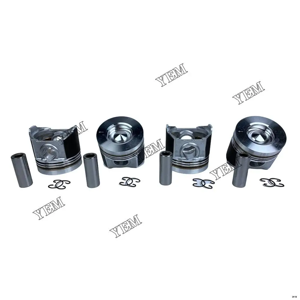 Cylinder Engine Piston Set Fit for Kubota V3300 Harvester Spare Parts
