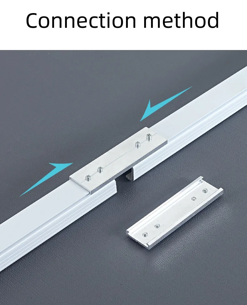 Manufacture Silent Design Aluminium Alloy Curtain Rail Track High