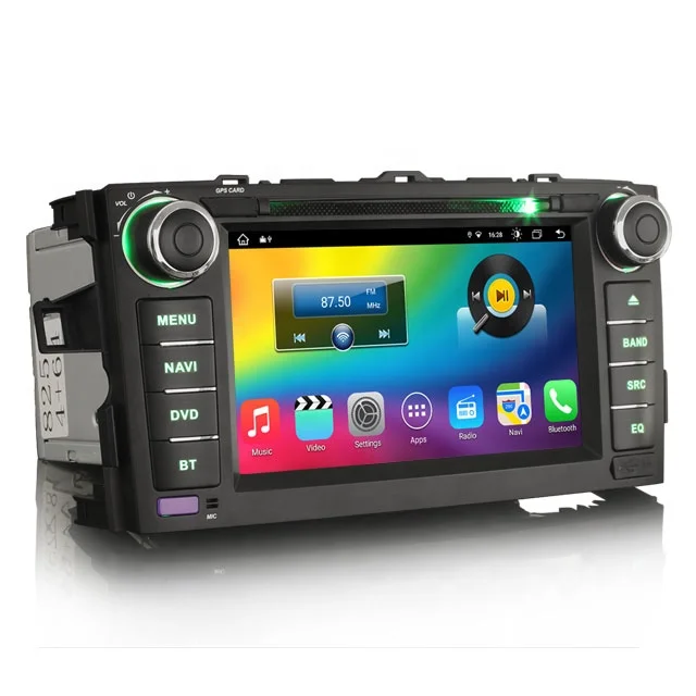 Erisin ES8817A 7 Inch TPMS DAB DSP IPS Android 12.0 Wireless CarPlay 4G Car Stereo for Toyota AURIS (2007-2012)