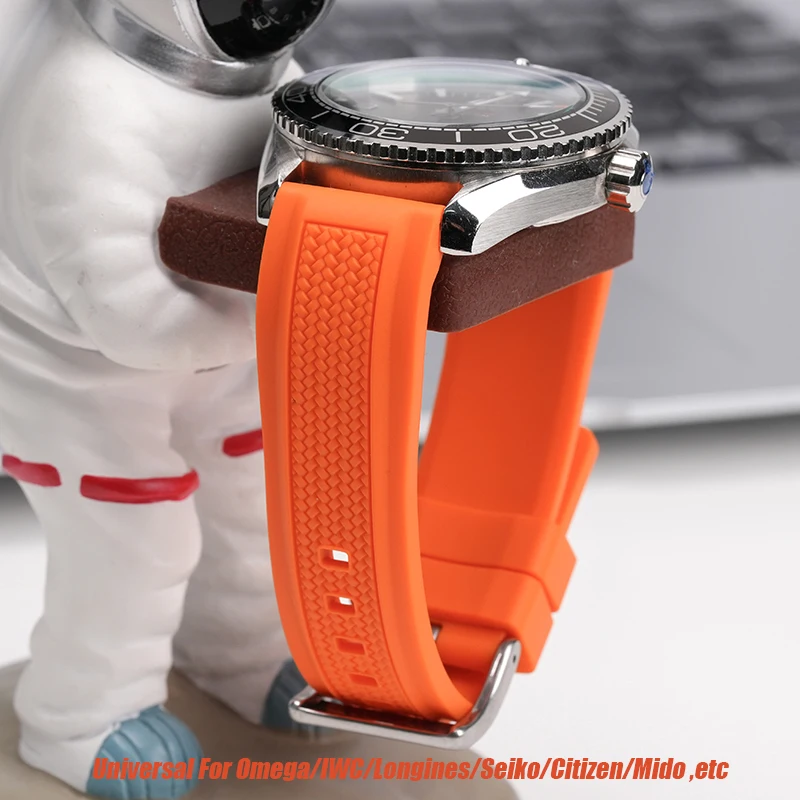Unique Fancy Silicone Rubber Watch Band 13328JPB-02A_K0020284