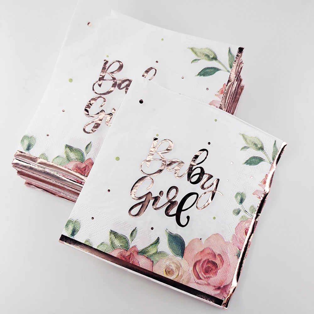 Бумажные салфетки с принтом зеленых листьев из золотой фольги для декупажа ручные полотенца набор одноразовых столовых приборов салфеткой