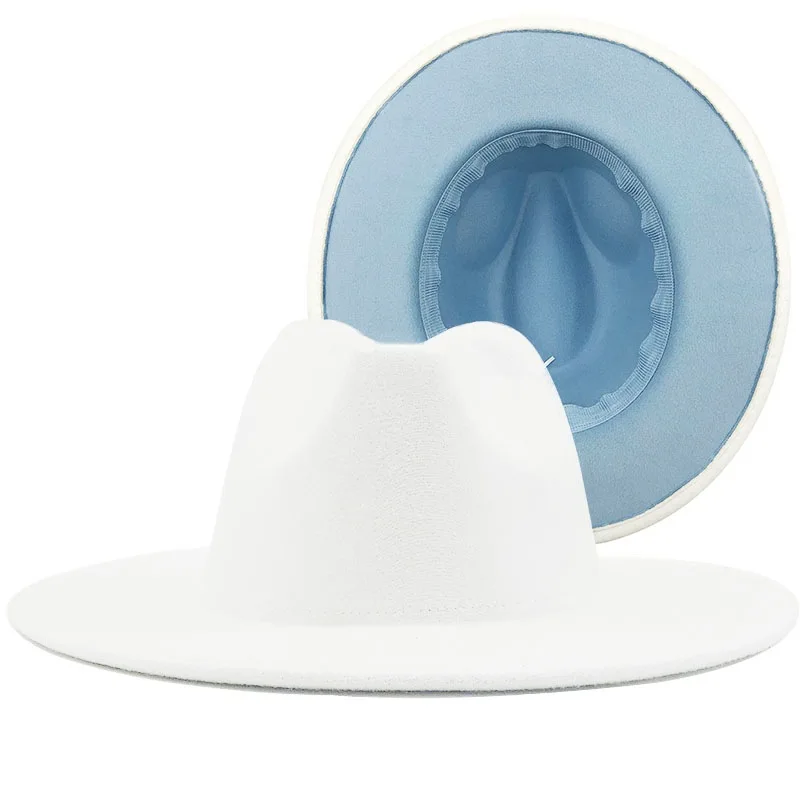 Shop Wholesale 2 Tone Fedora Hats - Perfect for Men display picture 3