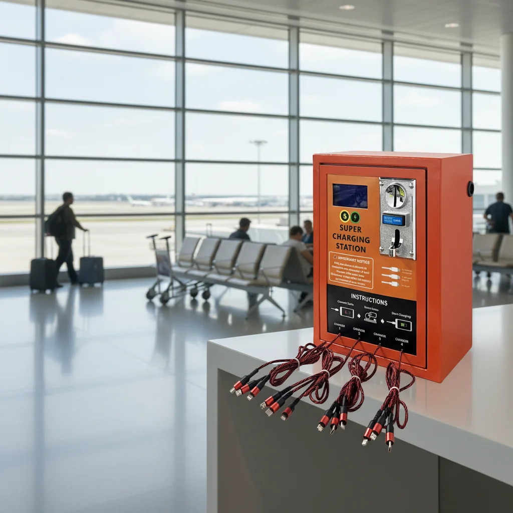 Coin Operated Timer Control Charging Cable Vending Machine