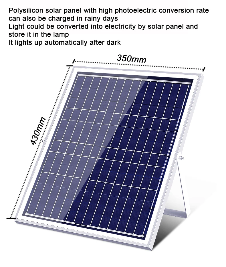 100 200 300w IP67 Waterproof Led Motion Sensor Solar Powered Rechargeable Security Warm White Flood Light Remote Control Outdoor factory