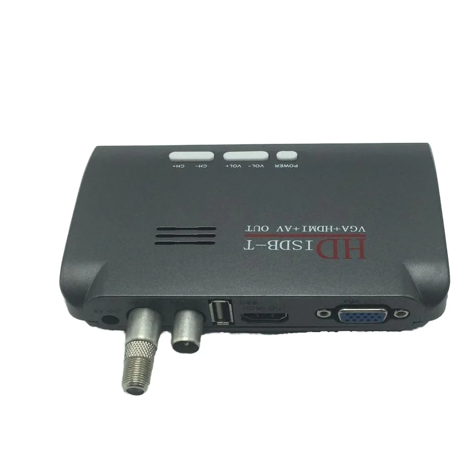 VGA Tv Tuner Box Monitor HD ISDB-T VGA+HD-MI+AV OUT Tv Tuner Set Top Box Operating System Digital Brazil Channels