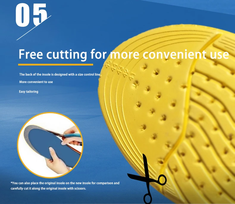 Sports Insoles PU Cushion Breathable Shoe Pads