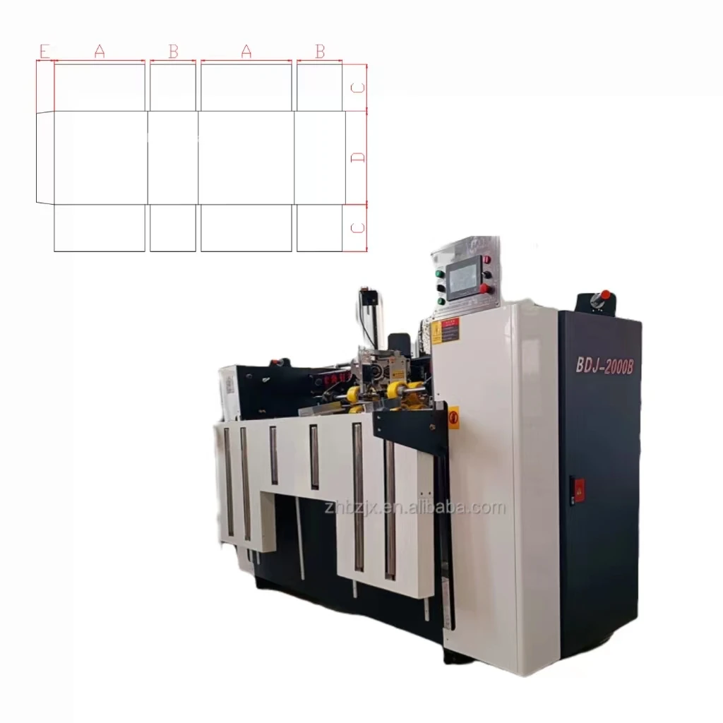 Zh-bdj Single Servo Semi Auto Box Corrugated Cardboard Stitching ...