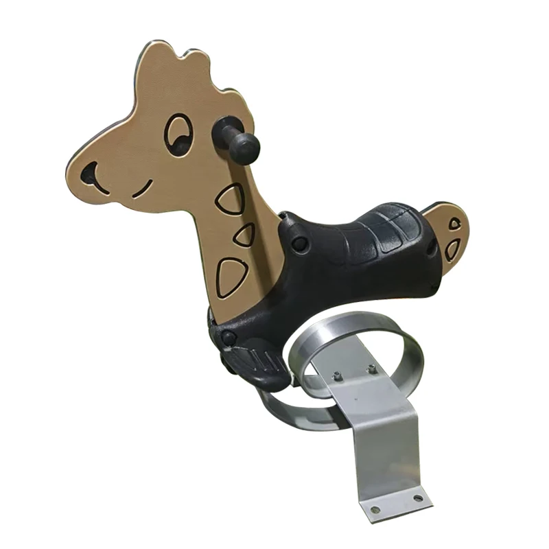 China Supplier Used Playground Equipment PE Plate Children's Spring Wooden Horse Applied in Theme Parks