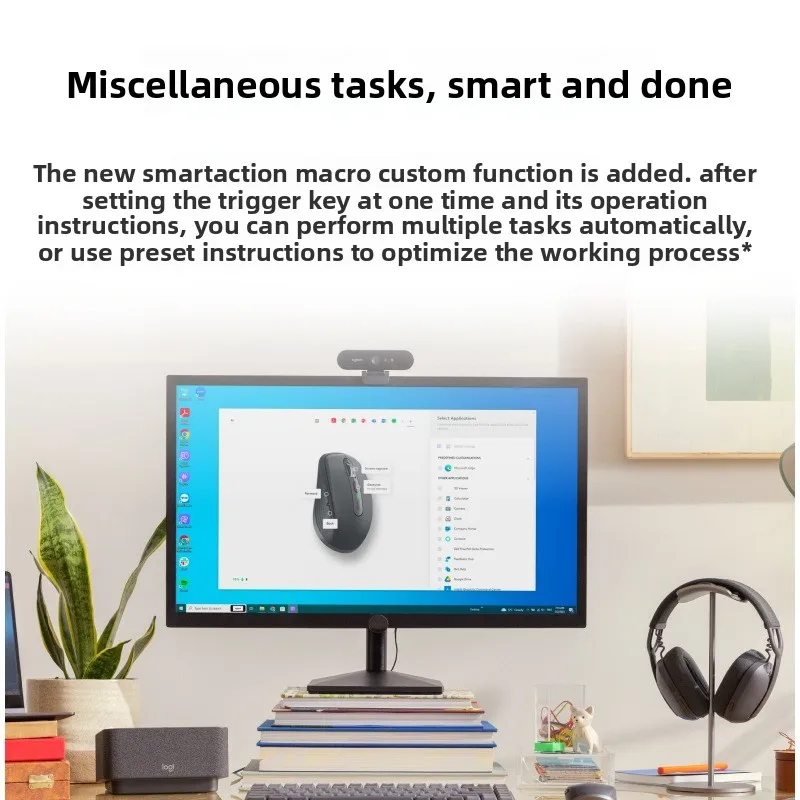 Logitech MX Anywhere 3S Wireless Mouse 8000DPI MagSpeed SmartShift Office Mice Gaming Mo aperçu 5