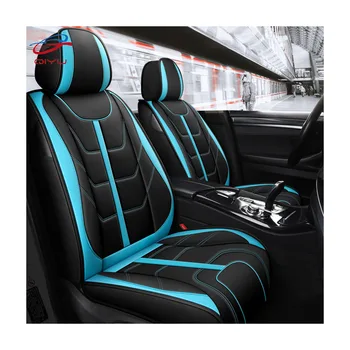 QIYU Factory Luxury 1PC Car Protector Durable Car Leather Seat Cover Fit for Most Five Seats Car Full Set Universal