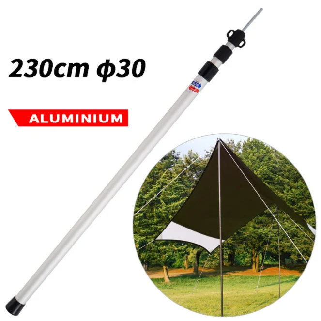 Telescoping tarp pole  adjustable aluminum rods for tent awning