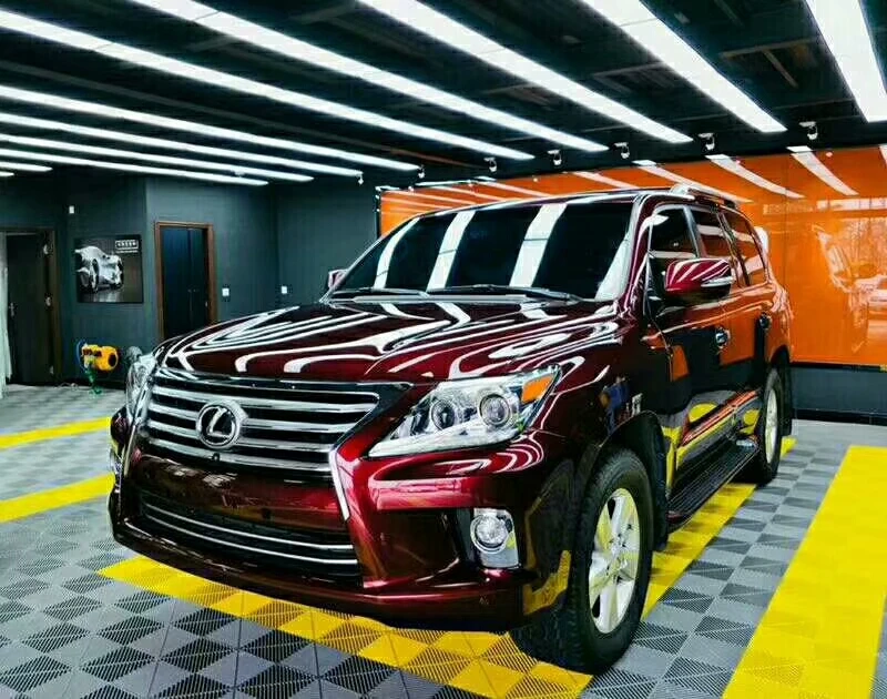 Suelo Modular de plástico para interiores, accesorio antideslizante para lavado de coches, entrelazado suspendido