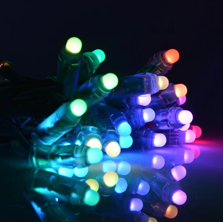 mini string lamp ws2811 led modules lights 2811IC 12V led pixel light decorate christmas trees full color 12mm strings light